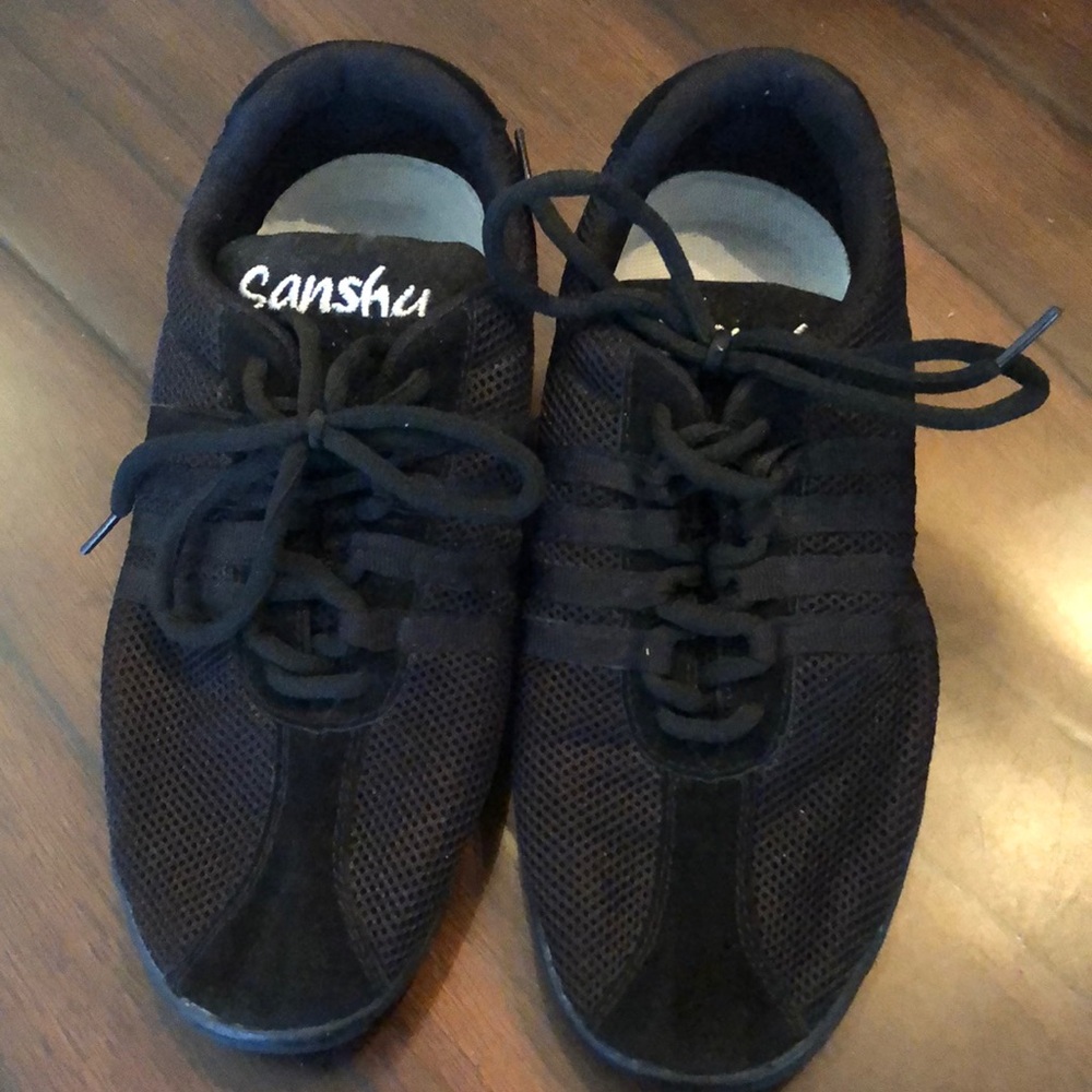 Sansha high step, fabric with front and heel cushioned sole dance shoes